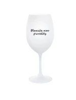 MAMINKA MIMO PREVÁDZKY - biely pohár na víno 350 ml