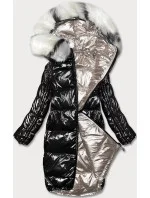 Dámska obojstranná metalická zimná bunda P21-7901 - Minority