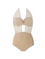 Dámske jednodielne plavky S 1045 CM2 Como 2 Beige Gold - Self