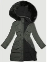 Dámska prechodná obojstranná bunda J Style army-black (16M9159-136)