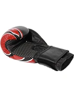 RBT-5A kožené boxerské rukavice čierno-červené