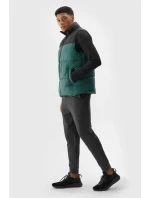 Puchowy Bezrękawnik Męski 4F 4FWAW24TVJAM147-40S Zielona