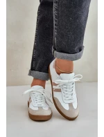 Zazoo N1068 Dámske kožené nízke tenisky Beige