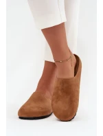 Klapki Chodaki Damskie Na Platformie Camel Sylviane