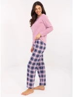 DU PI FP 004.03 tmavoružové pyžamo