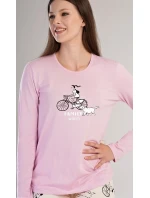 Dámske pyžamo s dlhými nohavicami – Dievča na bicykli Dámske pyžamo s dlhými nohavicami – Dievča na bicykli