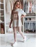 Dámske sivé tričko FAGOS FashionStreet RY2593