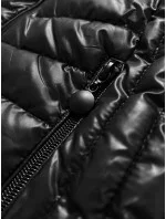 Čierna dámska vesta so stojatým golierom (B8233-1) Čierna dámska vesta so stojatým golierom (B8233-1)