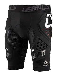 Šortky s chráničmi LEATT Impact Shorts 3DF 4.0, veľkosť L, čierne