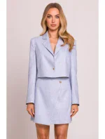 M853 Orezaná bunda - svetlomodrá