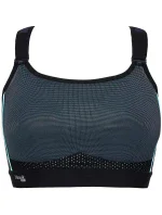 Športová podprsenka 0020129 čierno-tyrkysová - Selmark Športová podprsenka 0020129 čierno-tyrkysová - Selmark