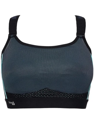 Športová podprsenka 0020129 čierno-tyrkysová - Selmark Športová podprsenka 0020129 čierno-tyrkysová - Selmark