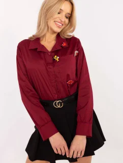 Košeľa s dlhým rukávom model 204357 Taliansko Moda