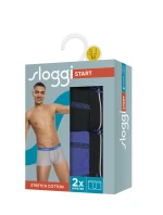 Pánske boxerky Start Hipster C2P box - UNKNOWN - modro-čierne V005 - SLOGGI