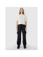 Dámske tričko oversize s potlačou 4F 4FWSS25TTSHF1971-11S