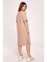 Dámske šaty B194 Mocca - BeWear