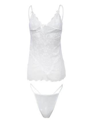 Dámsky set Stacy white - DKaren Dámsky set Stacy white - DKaren