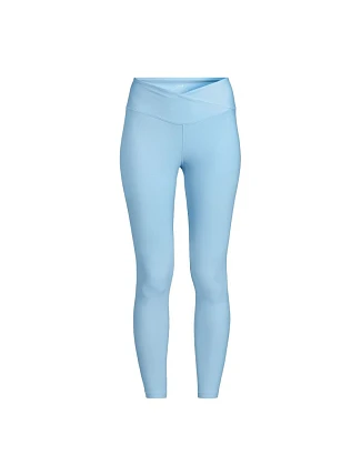 Dámske tréningové legíny CASALL Overlap High Waist Tights, modrá farba Dámske tréningové legíny CASALL Overlap High Waist Tights, modrá farba