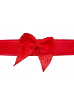 Dámske podväzky PW-107 Bolonia červená - Julimex