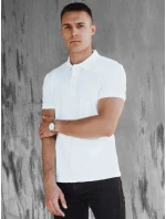 FashionStreet pánske biele polo tričko PX0601 FashionStreet pánske biele polo tričko PX0601
