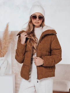 Dámska zimná manšestrová bunda TRENDYGLAM hnedá FashionStreet TY4360