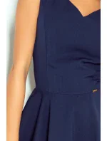 Tmavo modré šaty s výstrihom v tvare srdca model 4976613 Tmavo modré šaty s výstrihom v tvare srdca model 4976613