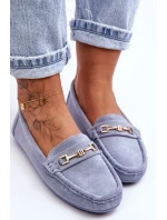 Dámske klasické semišové mokasíny modré Corinell Dámske klasické semišové mokasíny modré Corinell
