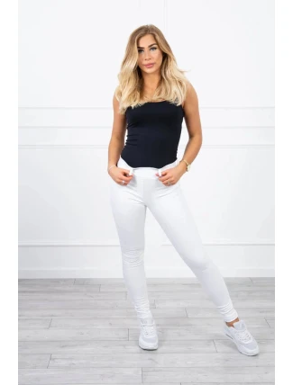 Dámske džínsové nohavice 2222-1 / 19981 White - Kesi Dámske džínsové nohavice 2222-1 / 19981 White - Kesi