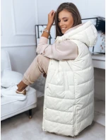 Dámska vesta BRONS ecru FashionStreet TY3088 Dámska vesta BRONS ecru FashionStreet TY3088