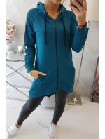 Mikina so zipsom na chrbte Marine