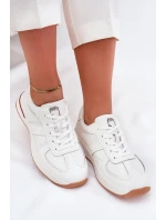 Skórzane Damskie Buty Sportowe Sneakersy Daniel Lopez Just Dare SS2D4042 Białe