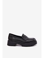 Kožené dámské mokasyny Vinceza 18125 Černé