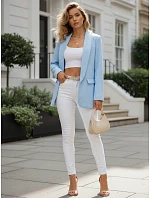 Dámska bunda elegantná modrá FashionStreet PY0148 Dámska bunda elegantná modrá FashionStreet PY0148