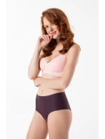 Julimex Tmavá slivka jednoduché maxi nohavičky S-2XL