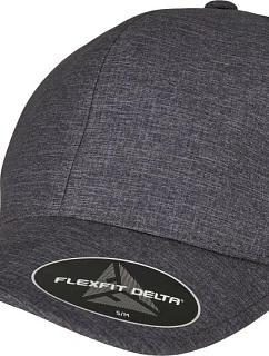 Flexfit 180 6-panelová čiapka „Delta“ 55.0180 uhlovo šedá melírovaná