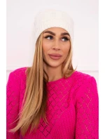 Fleecová čiapka Marta K231 ecru