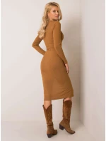 Šaty DHJ SK 12213.50P svetlo hnedá