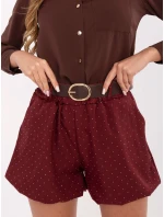 Šortky MI SN 122408.57 bordové