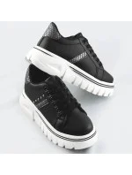 Čierne dámske tenisky sneakers "traktory" (88-25) Čierne dámske tenisky sneakers "traktory" (88-25)