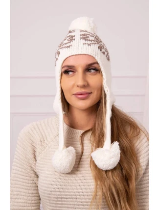 Dámske uši Balbina K381 light ecru