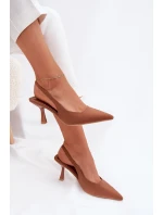 Sandały Damskie Na Szpilce Camel Lunira