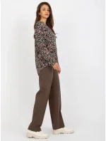 Blúzka D73771M11081A čierna a béžová