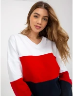 Mikina RV BL 8328.86P biela a tmavo modrá