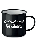 Personalizovaný retro plechový pohár – budúca nevesta
