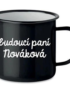 Personalizovaný retro plechový pohár – budúca nevesta
