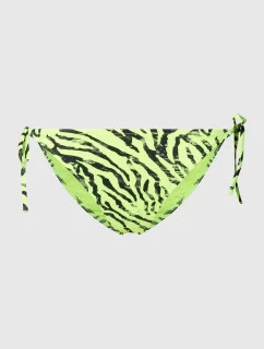 Dámske neónovo žlté plavky s potlačou KW0KW02336 OIC - Calvin Klein