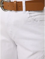 Dámske džínsy s opaskom UY2930 biele - FashionStreet