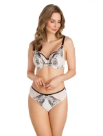 Dámska podprsenka 840 Black & white - GORSENIA Dámska podprsenka 840 Black & white - GORSENIA