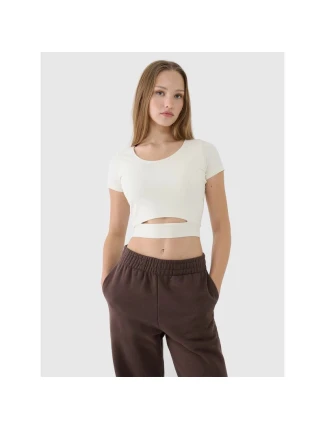 Dámske hladké tričko 4F 4FRSS25TTSHF2695-11S