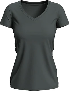 Stedman Stretch-T V-neck Women Dámske tričko s výstrihom do V 05.9710 sivá bridlica